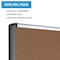 Mastervision MVI Tech Self Healing Cork Bulletin Board, 36"x48", Contemporary Frame, Wall Mounting Kit MVI050501 - alternate 3